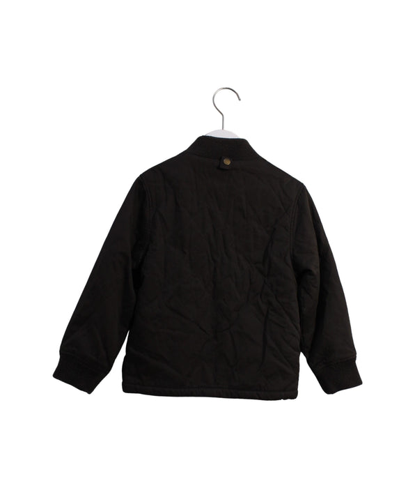 A Brown Lightweight Jackets from Jacadi in size 6T for boy. (Back View)