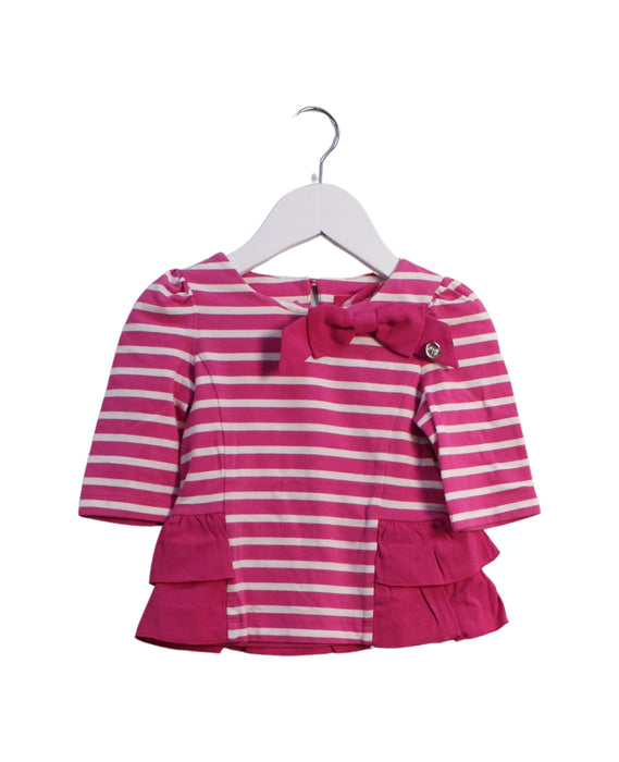 A Pink Long Sleeve Tops from Nicholas & Bears in size 2T for girl. (Front View)
