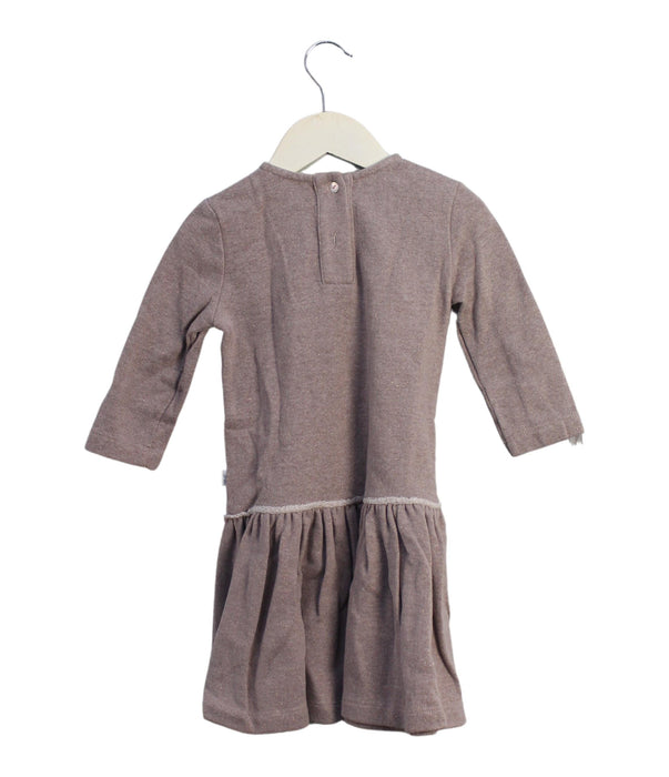 A Pink Long Sleeve Dresses from MAGIL in size 4T for girl. (Back View)