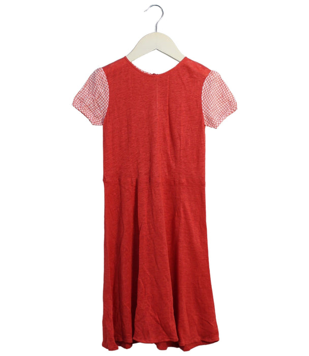 A Red Short Sleeve Dresses from Zolima in size 3T for girl. (Front View)