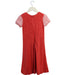 A Red Short Sleeve Dresses from Zolima in size 3T for girl. (Back View)