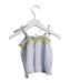 A Blue Sleeveless Tops from Seed in size 0-3M for girl. (Back View)