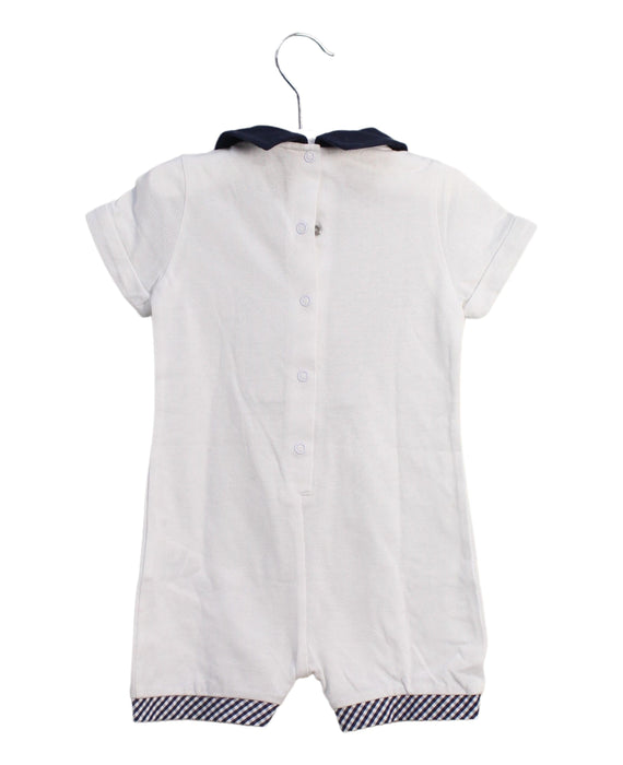 A White Short Sleeve Rompers from Nicholas & Bears in size 6-12M for boy. (Back View)