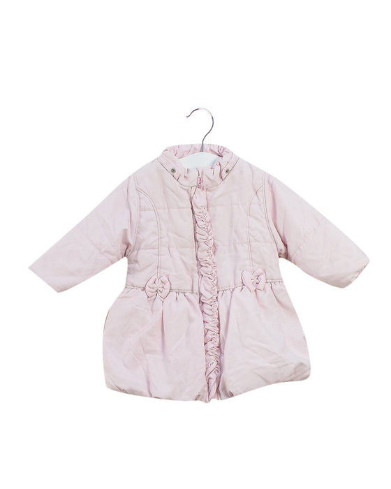 A Pink Puffer/Quilted Coats & Outerwear from Emile et Rose in size 6-12M for girl. (Front View)