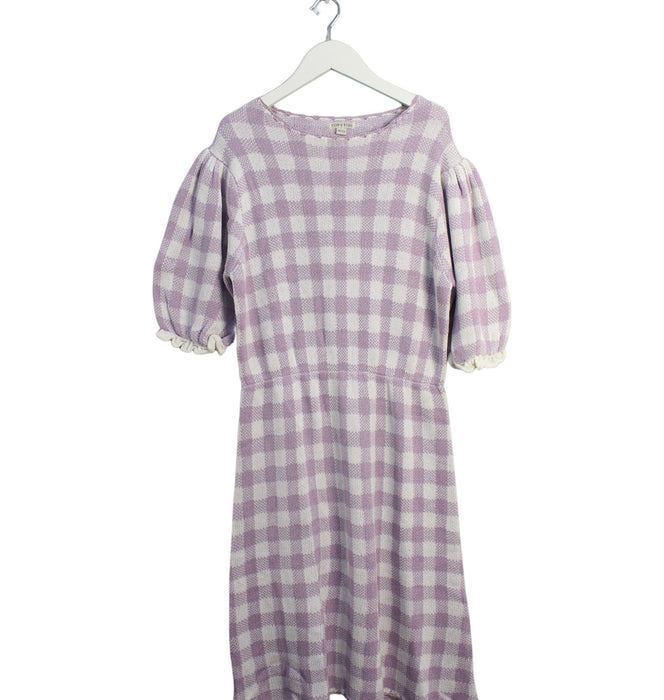 A Purple Short Sleeve Dresses from Fish & Kids in size 10Y for girl. (Front View)