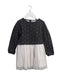 A Grey Long Sleeve Dresses from Petit Bateau in size 6T for girl. (Front View)