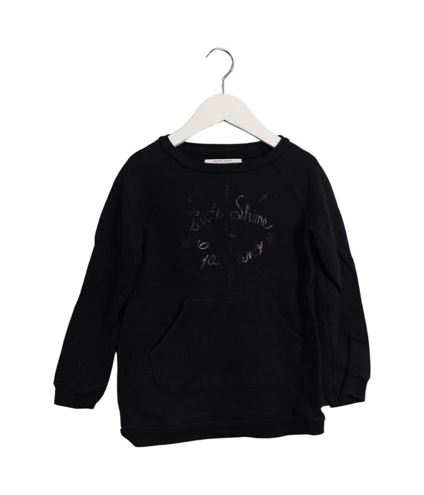 A Black Crewneck Sweatshirts from John Galliano in size 6T for girl. (Front View)
