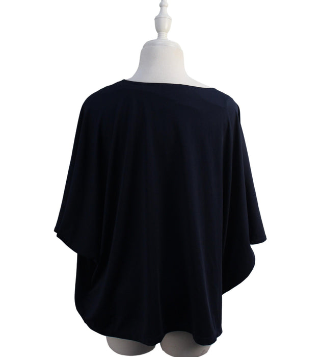 A Navy Short Sleeve Tops from Mayarya in size XS for maternity. (Back View)