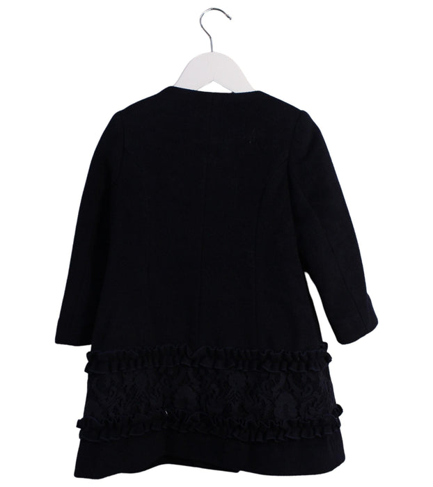 A Navy Coats from Nicholas & Bears in size 2T for girl. (Back View)