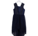 A Navy Sleeveless Dresses from Monsoon in size 13Y for girl. (Front View)
