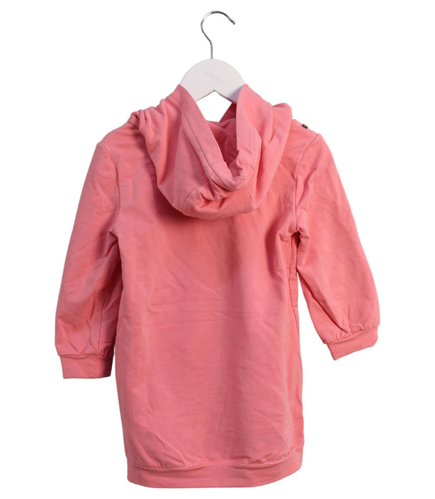 A Pink Sweater Dresses from Momonittu in size 2T for girl. (Back View)