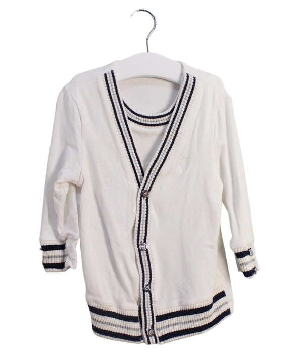 A White Cardigans from Nicholas & Bears in size 12-18M for girl. (Front View)