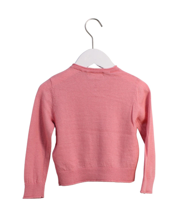 A Pink Knit Sweaters from Bonpoint in size 4T for girl. (Back View)