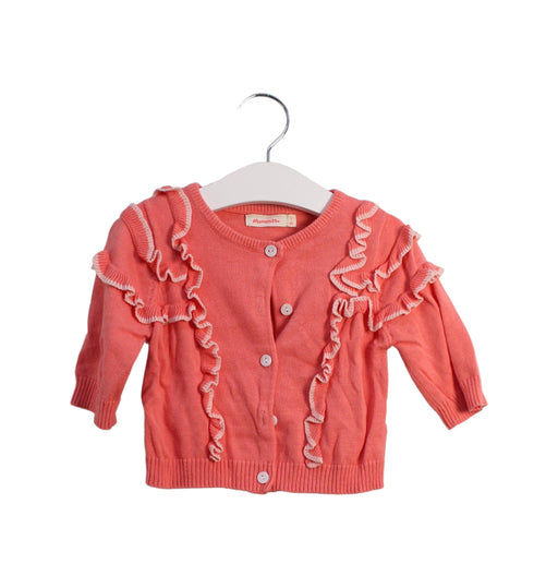 A Pink Cardigans from Momonittu in size 2T for girl. (Front View)