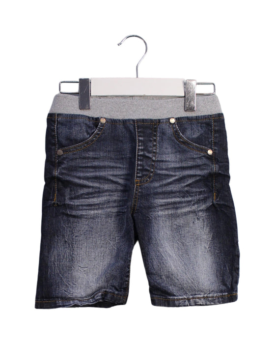 A Navy Shorts from Ice Iceberg in size 6T for boy. (Front View)