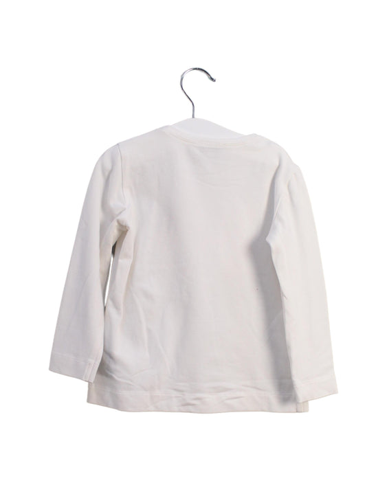 A White Long Sleeve Tops from Monnalisa in size 3T for girl. (Back View)