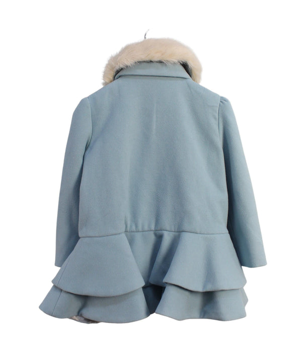 A Blue Coats from Monsoon in size 2T for girl. (Back View)