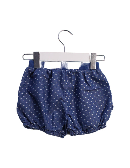 A Blue Shorts from Momonittu in size 2T for girl. (Back View)