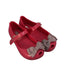 A Pink Flats from Mini Melissa in size 4T for girl. (Front View)