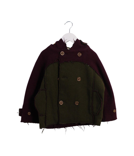 A Burgundy Lightweight Jackets from Knot in size 6T for girl. (Front View)