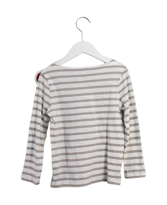 A Grey Long Sleeve Tops from Monoprix in size 6T for boy. (Back View)