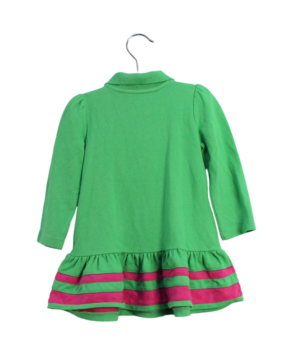 A Green Long Sleeve Dresses from Ralph Lauren in size 6-12M for girl. (Back View)