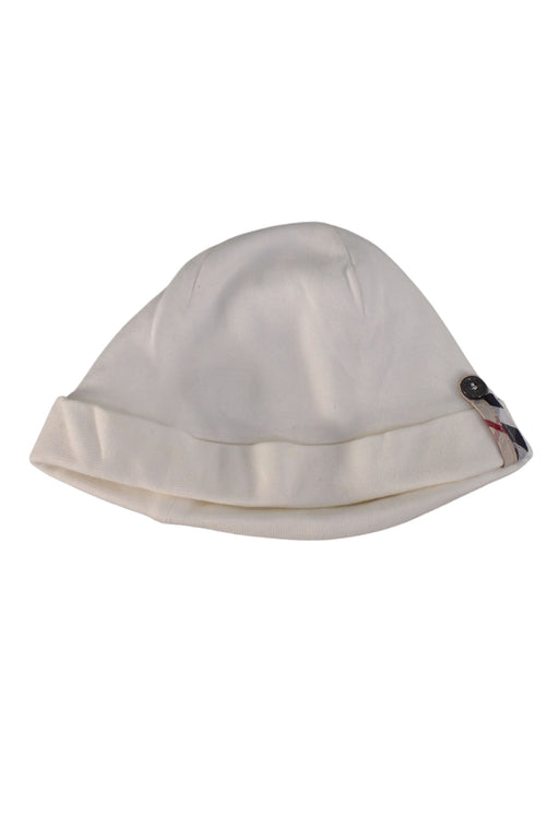 A White Beanies from Burberry in size O/S for neutral. (Front View)