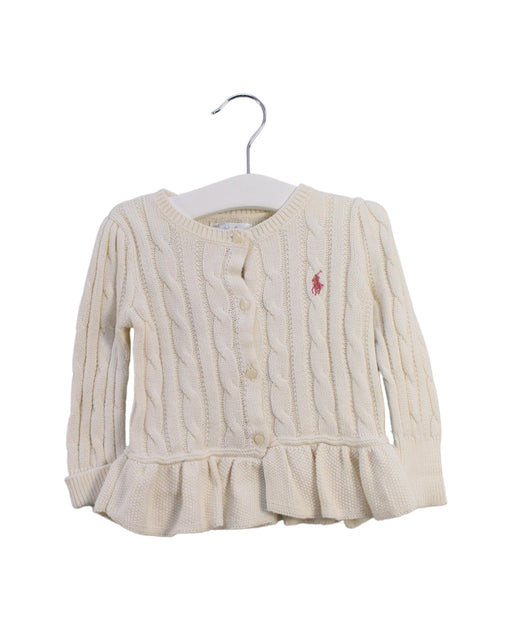 A White Cardigans from Ralph Lauren in size 6-12M for girl. (Front View)