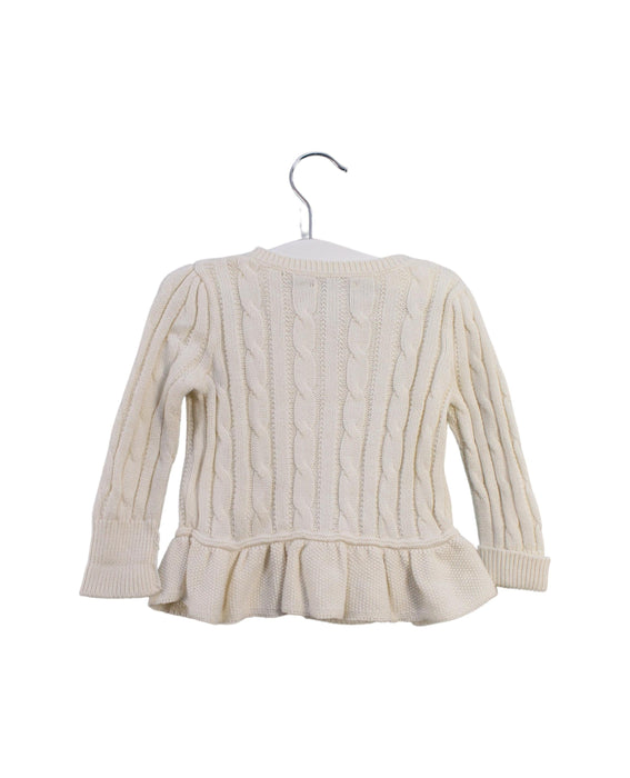 A White Cardigans from Ralph Lauren in size 6-12M for girl. (Back View)