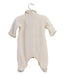 A White Onesies from Petit Bateau in size 0-3M for girl. (Back View)