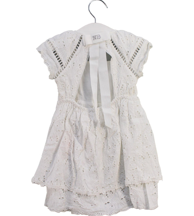 A White Short Sleeve Dresses from Nicholas & Bears in size 12-18M for girl. (Back View)