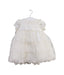 A White Short Sleeve Dresses from Sarah Louise in size 0-3M for girl. (Front View)