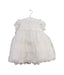A White Short Sleeve Dresses from Sarah Louise in size 0-3M for girl. (Front View)