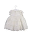 A White Short Sleeve Dresses from Sarah Louise in size 0-3M for girl. (Back View)
