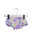 A Purple Bloomers from Mudpie in size 0-3M for girl. (Front View)