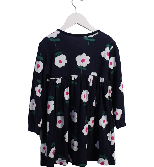 A Navy Long Sleeve Dresses from Hanna Andersson in size 4T for girl. (Back View)