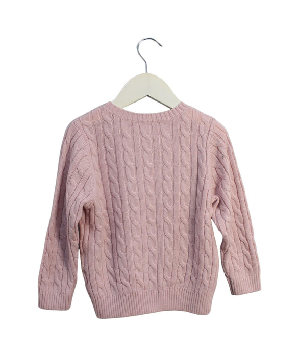 A Pink Knit Sweaters from Chickeeduck in size 2T for girl. (Back View)