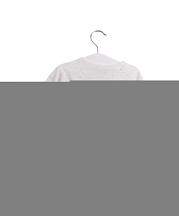 A White Long Sleeve Bodysuits from Mides in size 6-12M for boy. (Back View)