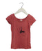 A Pink Short Sleeve T Shirts from Repetto in size 6T for girl. (Front View)
