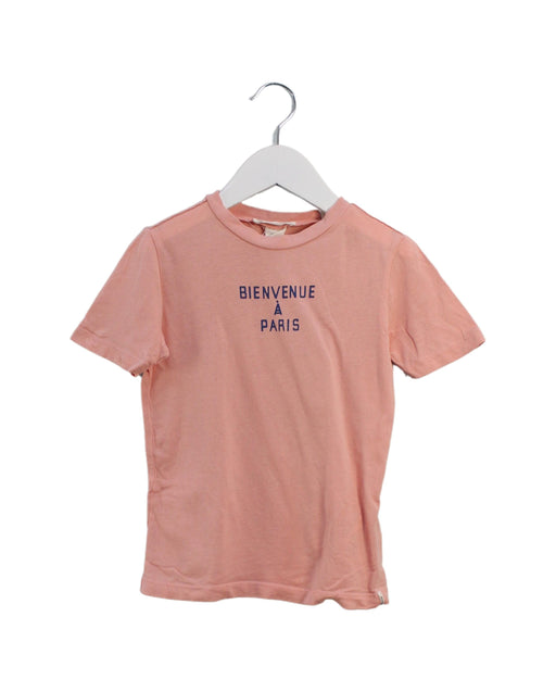 A Pink Short Sleeve T Shirts from Scotch & Soda in size 4T for girl. (Front View)