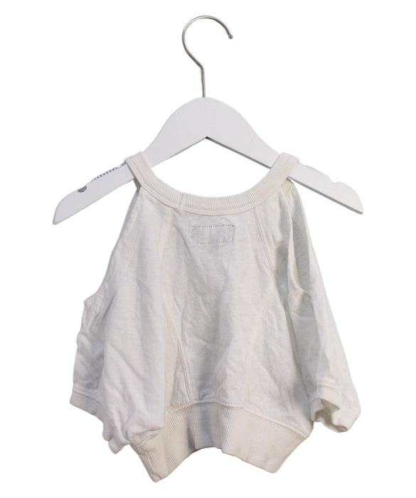 A White Sleeveless Tops from izzue in size 2T for girl. (Back View)