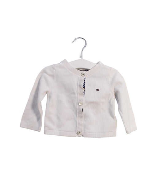 A White Cardigans from Tommy Hilfiger in size 6-12M for girl. (Front View)