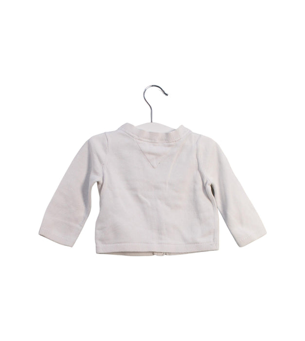 A White Cardigans from Tommy Hilfiger in size 6-12M for girl. (Back View)