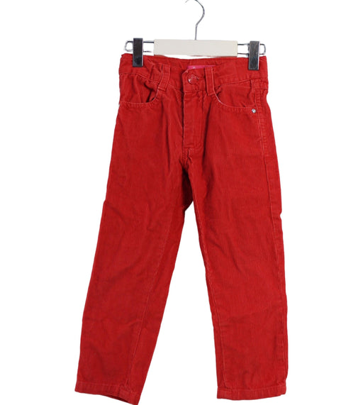 A Red Casual Pants from Vicomte A. in size 3T for boy. (Front View)