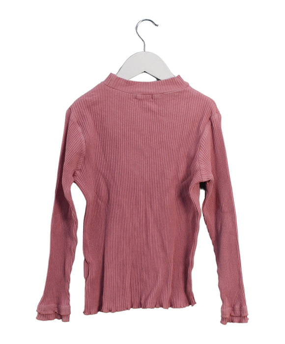 A Pink Long Sleeve Tops from Ragmart in size 5T for girl. (Back View)