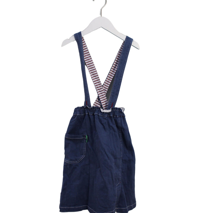 A Blue Mid Skirts from Ragmart in size 5T for girl. (Front View)