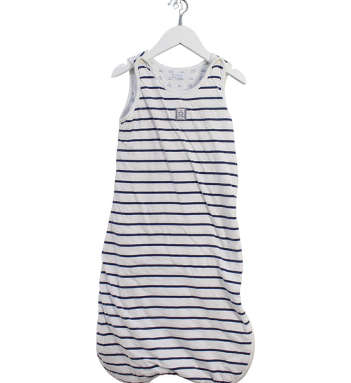 A White Sleepsacs from Jacadi in size 0-3M for boy. (Front View)