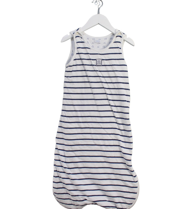 A White Sleepsacs from Jacadi in size 0-3M for boy. (Front View)