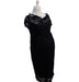 A Black Short Sleeve Dresses from Mayarya in size M for maternity. (Front View)