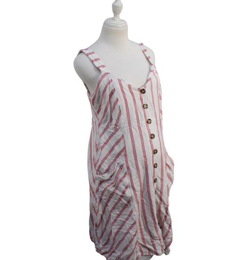 A White Sleeveless Dresses from A Pea in the Pod in size M for girl. (Front View)